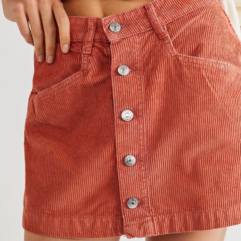 Free People Ray Cord Mini Skirt - Picture 2 of 8